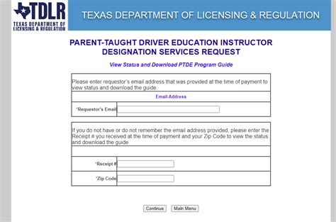 Page 6 Example for filling out your Behind-the-Wheel Practice Log. . Texas ptde program guide packet